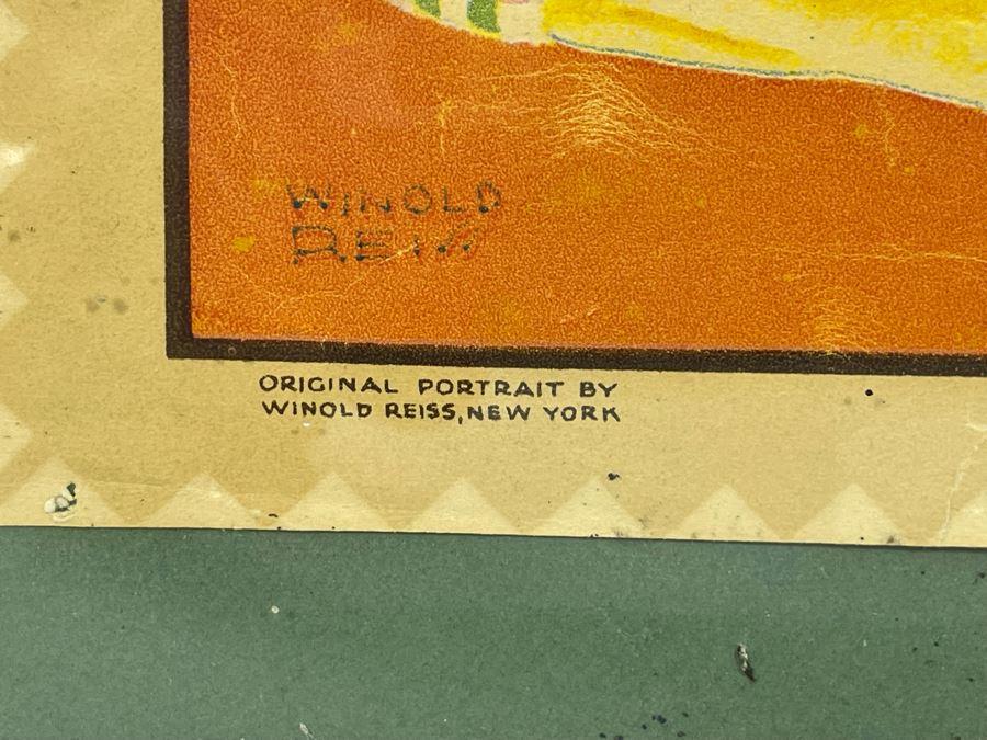 Winold Reiss Brown & Bigelow Poster Titled “The Drummers - Glacier National Park” Great Northern Ry. 12 X 20.5 [Photo 5]