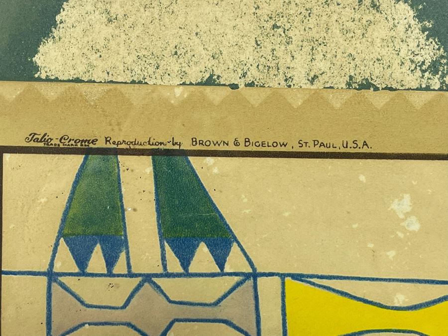 Winold Reiss Brown & Bigelow Poster Titled “The Drummers - Glacier National Park” Great Northern Ry. 12 X 20.5 [Photo 4]