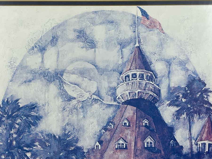 Hand-Signed Limited Edition Print Titled “Hotel Del Coronado - Boat House” By Sue Tushingham McNary 1977 15.5 X 20 [Photo 3]