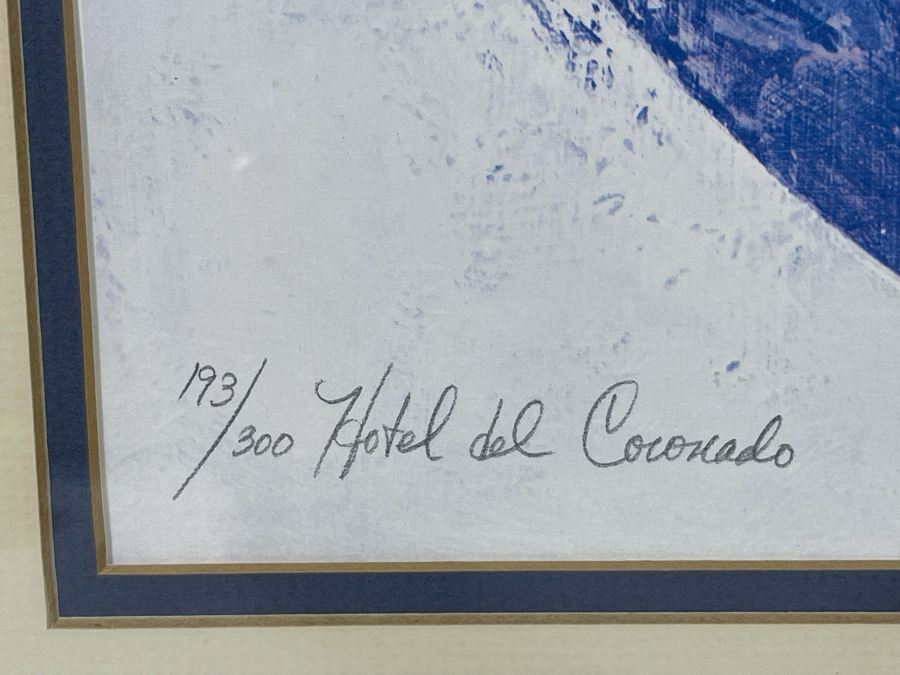 Hand-Signed Limited Edition Print Titled “Hotel Del Coronado - Boat House” By Sue Tushingham McNary 1977 15.5 X 20 [Photo 8]