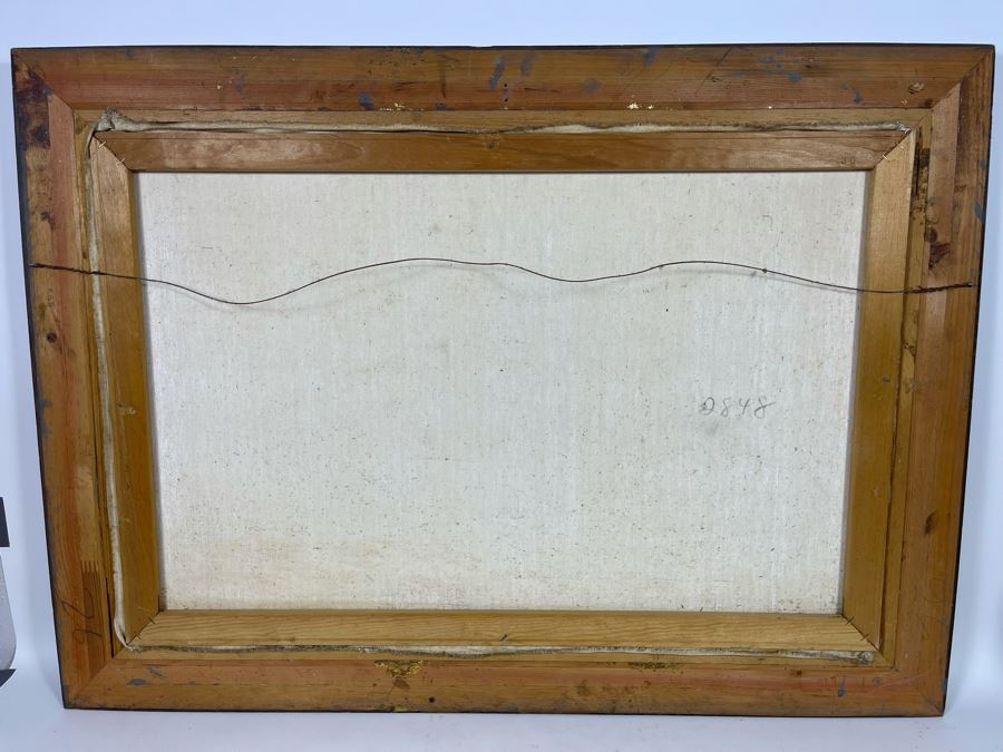 Original Nautical Sailing Ship Painting Unsigned 36 X 24 [Photo 12]