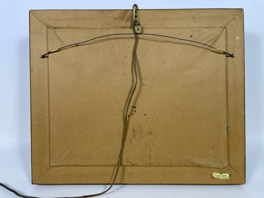 Original Still Life Floral Painting In Gold Frame With Light 16 X 12 [Photo 14]