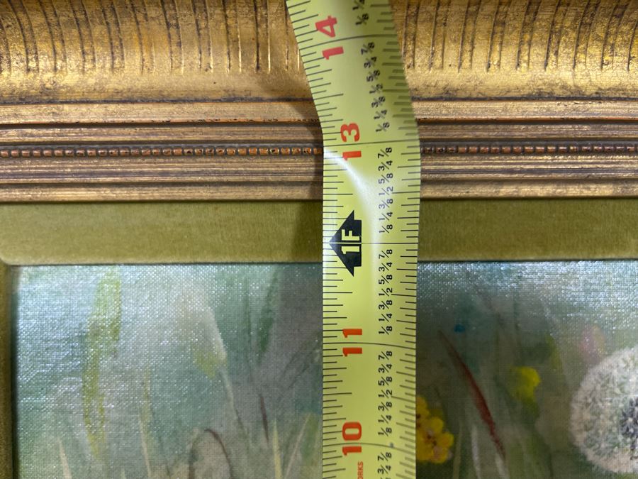 Original Still Life Floral Painting In Gold Frame With Light 16 X 12 [Photo 16]