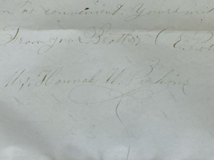 Framed Civil War Union Letter Written By C. E. Putnam Civil War Union Soldier To Sister During The Civil War Battle Oct 11, 1861 Bladensburg Battlefield Framed But Glass Is Cracked On Back Of Frame 16.5 X 20 [Photo 24]