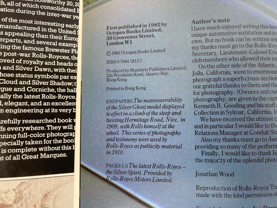 Great Marques Rolls-Royce Book By Jonathan Wood [Photo 4]