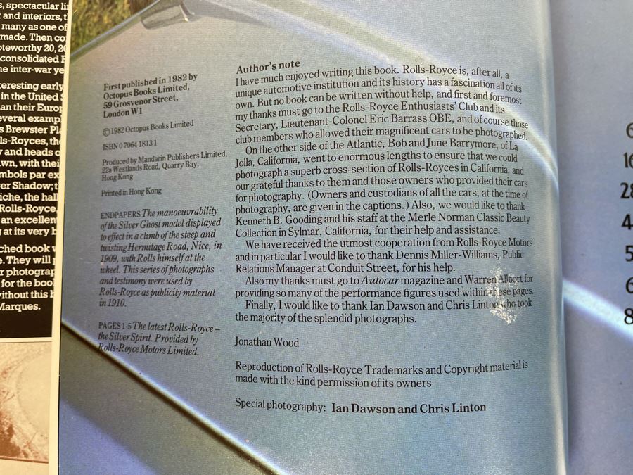 Great Marques Rolls-Royce Book By Jonathan Wood [Photo 3]