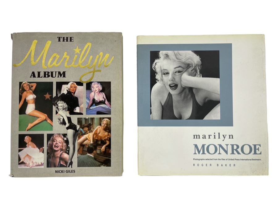 Pair Of Marilyn Monroe Coffee Table Books