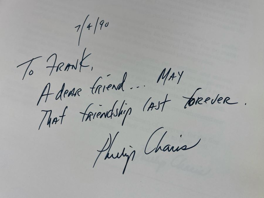 Signed First Edition Book Cameracraftsmen Of America 1985 Signed By Phillip Stewart Charis [Photo 6]