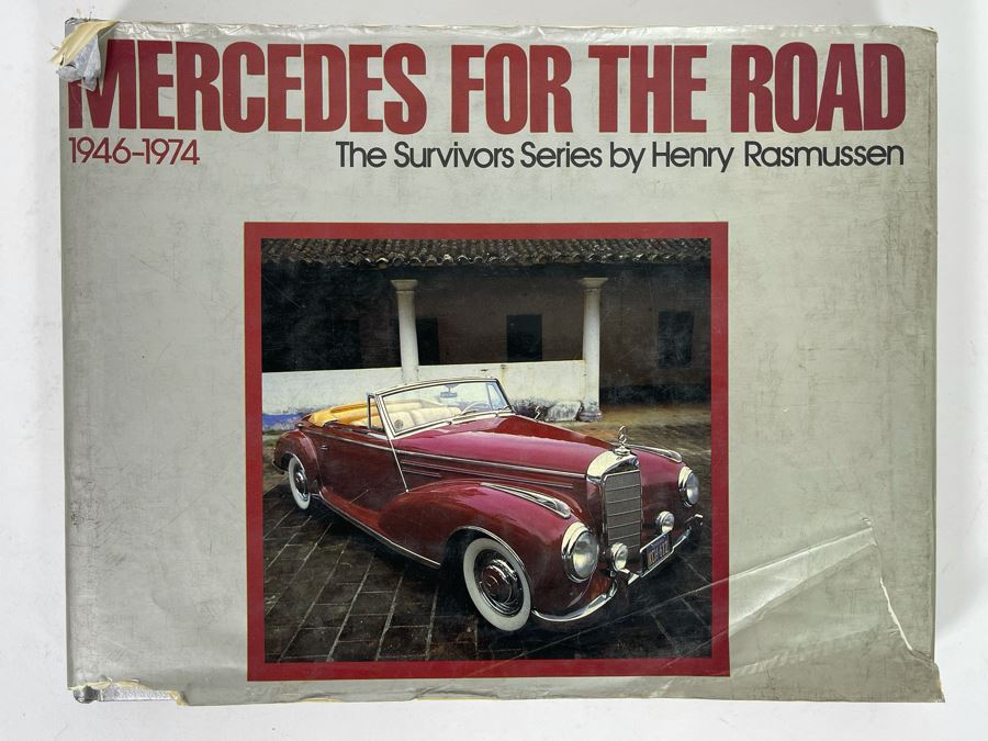 Signed Hardcover Book Mercedes For The Road 1946-1974 The Survivors Series Signed By Harry Rasmussen Binding Needs Repair