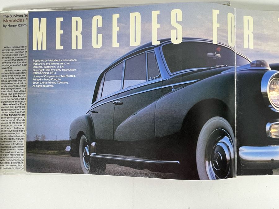 Signed Hardcover Book Mercedes For The Road 1946-1974 The Survivors Series Signed By Harry Rasmussen Binding Needs Repair [Photo 5]