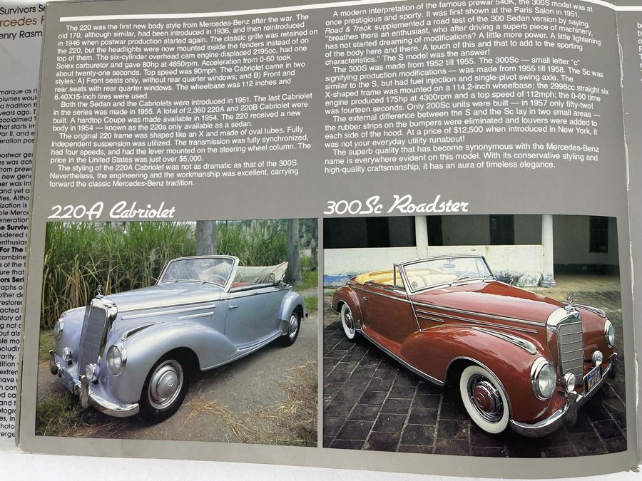 Signed Hardcover Book Mercedes For The Road 1946-1974 The Survivors Series Signed By Harry Rasmussen Binding Needs Repair [Photo 7]