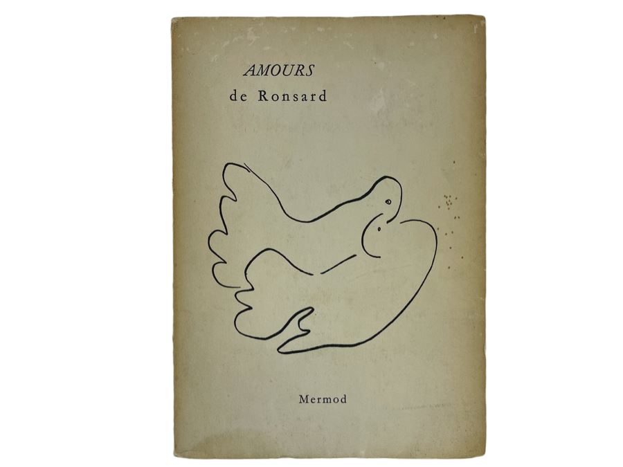 Amours De Ronsard Mermod Paperback Book With Illustrations By Matisse