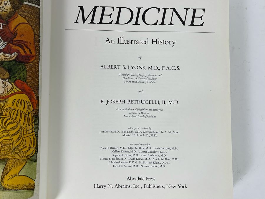 Medicine An Illustrated History By Albert S. Lyons Coffee Table Book [Photo 5]