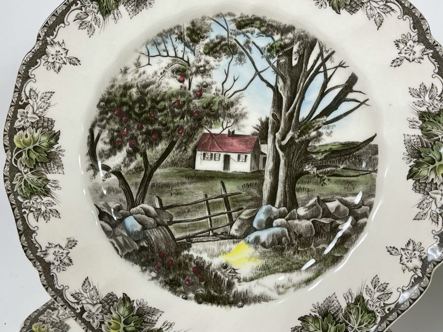 (6) Johnson Bros The Friendly Village 10.5” Large Dinner Plates Replacements Value $300 [Photo 6]