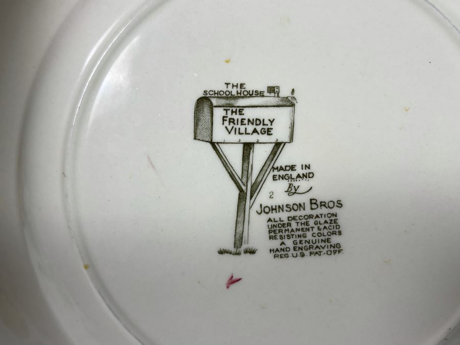 Johnson Bros The Friendly Village (6) 10” Plates And (6) 4.25” Dishes [Photo 10]