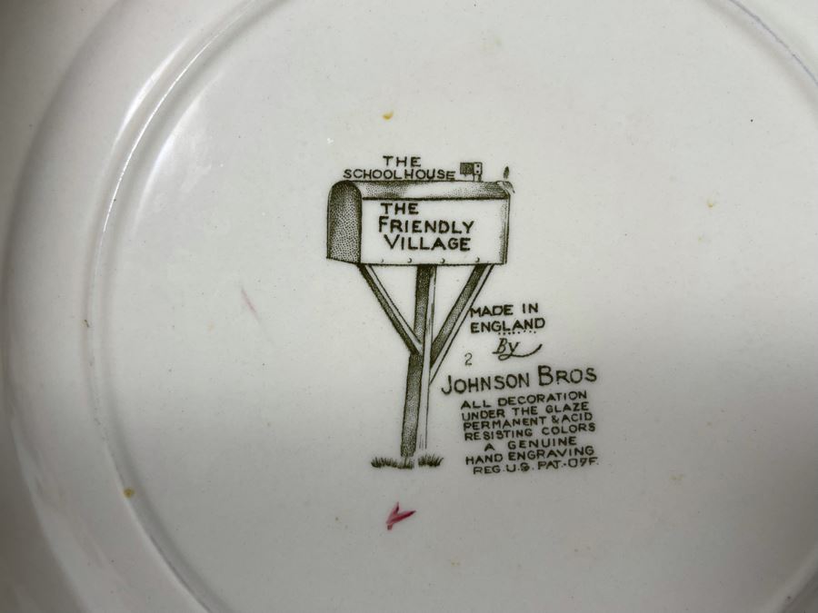 Johnson Bros The Friendly Village (6) 10” Plates And (6) 4.25” Dishes [Photo 9]
