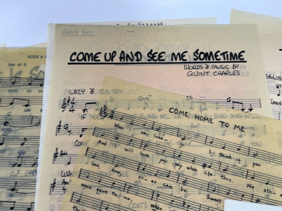 Huge Collection Of Original Hand-Written Sheet Music Musical Compositions By Quint Benedetti [Photo 11]