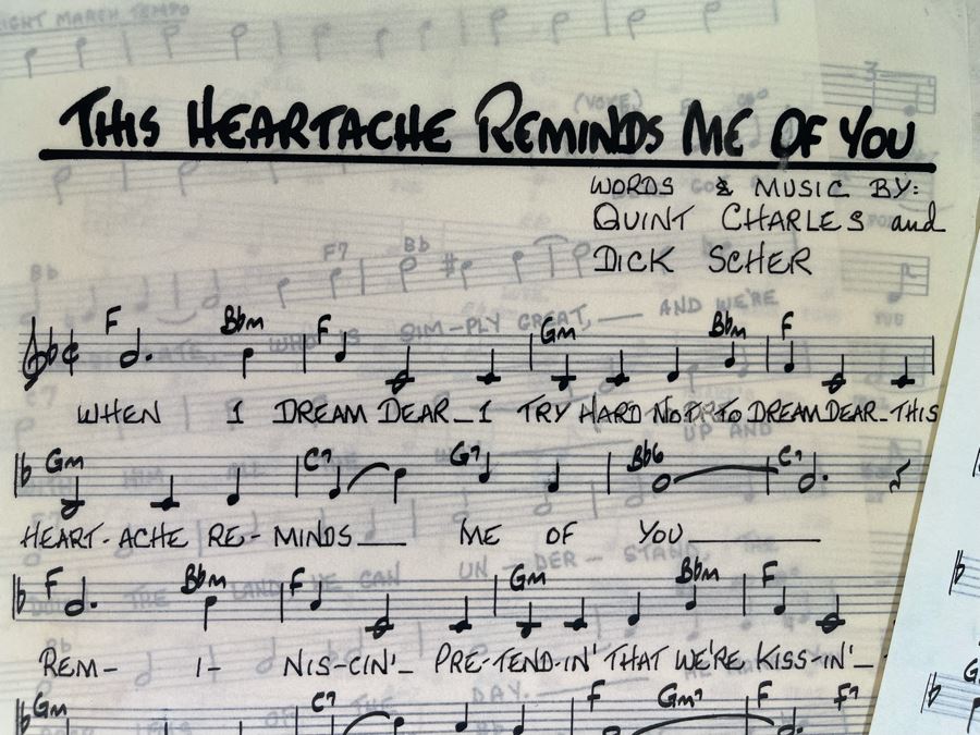 Huge Collection Of Original Hand-Written Sheet Music Musical Compositions By Quint Benedetti [Photo 4]
