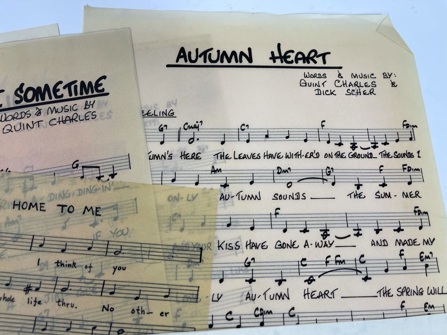 Huge Collection Of Original Hand-Written Sheet Music Musical Compositions By Quint Benedetti [Photo 10]