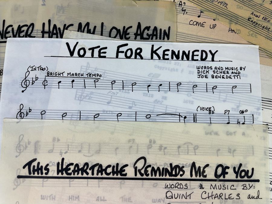 Huge Collection Of Original Hand-Written Sheet Music Musical Compositions By Quint Benedetti [Photo 5]