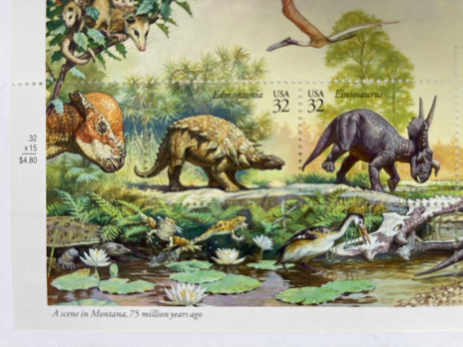 (4) Mint Postage Stamp Sheets Of The World Of Dinosaurs 1996 $19.20 Face Value [Photo 3]