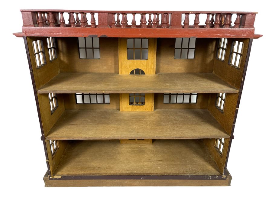 Vintage Handmade Custom Dollhouse 30W X 12D X 26H [Photo 2]