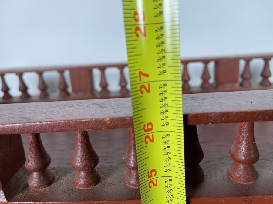 Vintage Handmade Custom Dollhouse 30W X 12D X 26H [Photo 12]