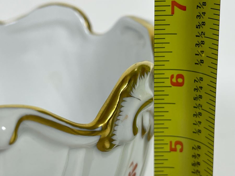 Herend Chinese Bouquet Rust Cachepot Retails $380 [Photo 9]