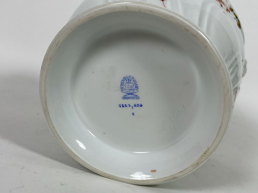 Herend Chinese Bouquet Rust Cachepot Retails $380 [Photo 7]