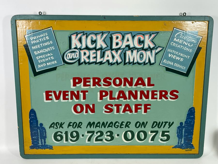 Hand-Painted Diedrich Coffee Wooden Double-Sided Sign 42W X 32H [Photo 6]