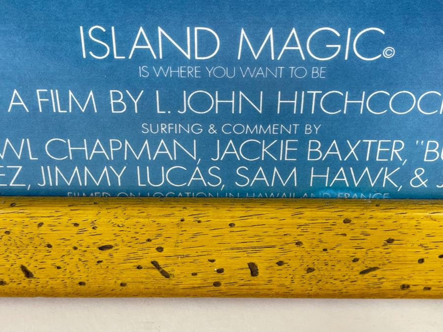 Island Magic Surf Film By John Hitchcock Framed Poster Featuring Dick Brewer, Jerry Lopez 20 X 21 [Photo 8]