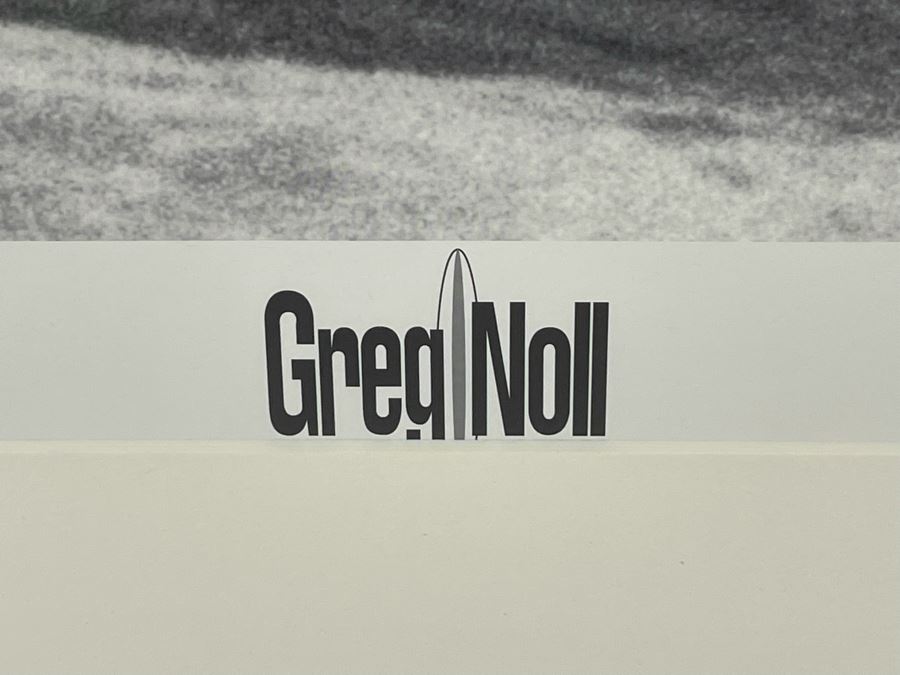 Hand-Signed Greg Noll Poster Titled Greg Noll Takes The Drop At Waimea Bay Framed 44 X 36 [Photo 6]