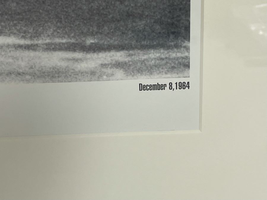 Hand-Signed Greg Noll Poster Titled Greg Noll Takes The Drop At Waimea Bay Framed 44 X 36 [Photo 5]