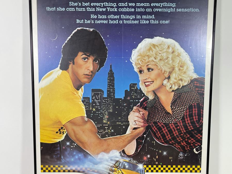 Hand-Signed Movie Poster Rhinestone Featuring Sylvester Stallone And Dolly Parton - Signed By Dolly Parton Framed 27 X 40 [Photo 5]