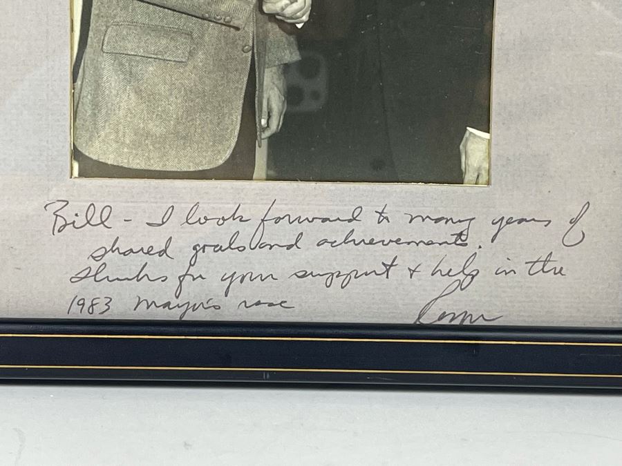 Signed Photograph Of Roger Hedgecock (Former Mayor Of San Diego) With Bill Mitchell Signed By Roger Hedgecock 9 X 11 [Photo 6]