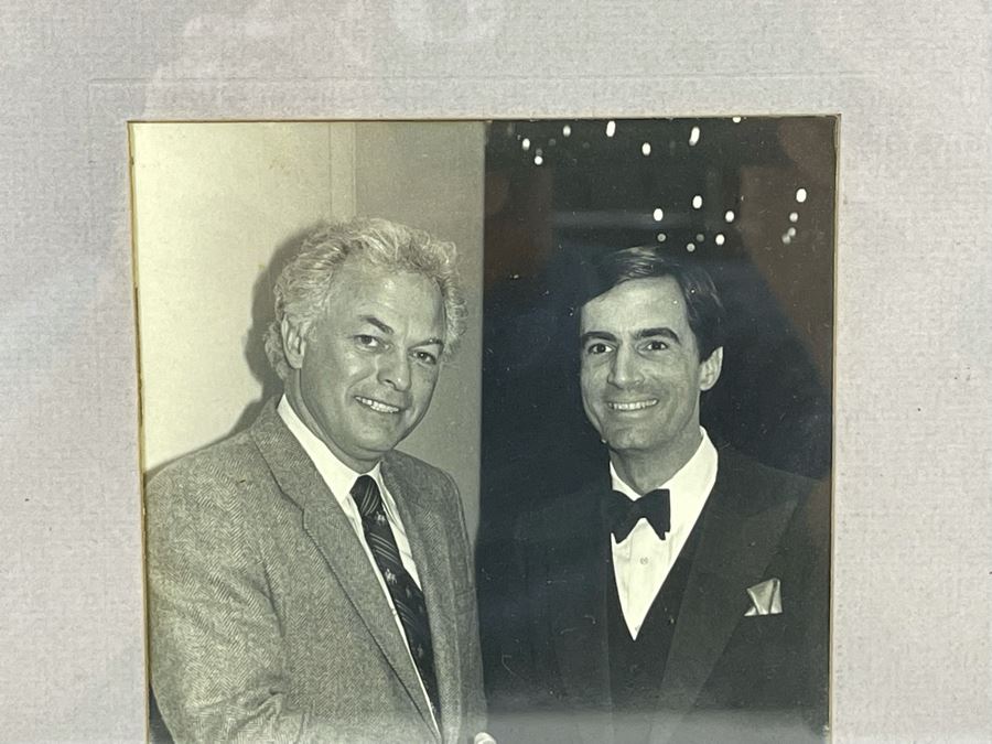 Signed Photograph Of Roger Hedgecock (Former Mayor Of San Diego) With Bill Mitchell Signed By Roger Hedgecock 9 X 11 [Photo 5]