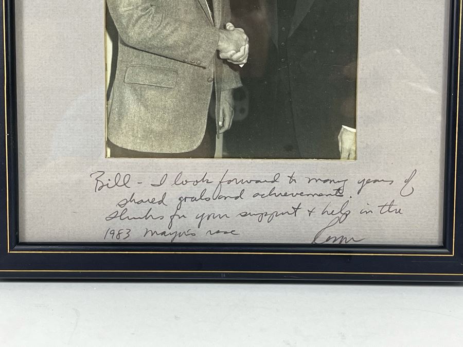 Signed Photograph Of Roger Hedgecock (Former Mayor Of San Diego) With Bill Mitchell Signed By Roger Hedgecock 9 X 11 [Photo 7]