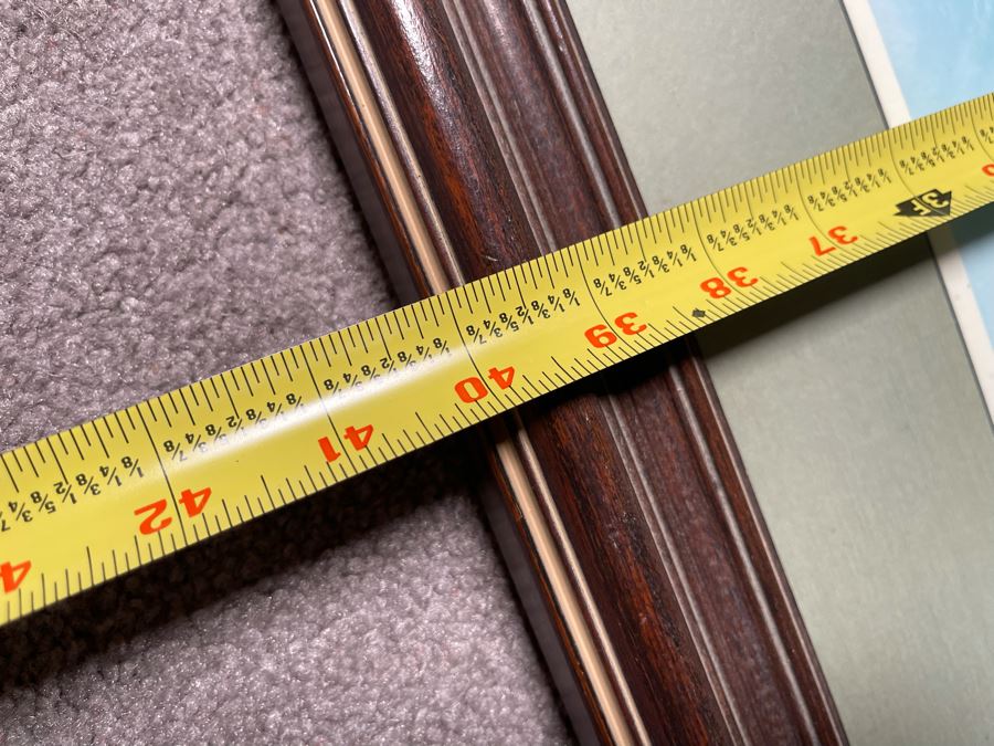 Vintage 1966 Sailing Ship Print Titled “The Action Between Java And Constitution Dec 1812” By Montague Dawson Published By Frost & Reed Of London, England Framed 40 X 31 [Photo 11]