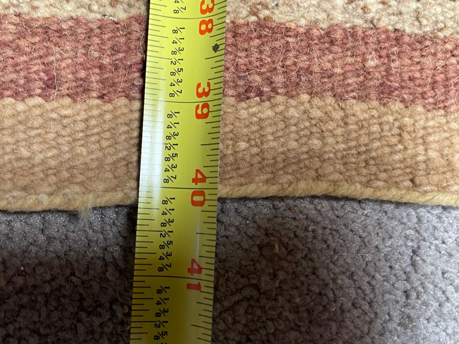 Old Native American Navajo Blanket Rug - (Note Condition: Has Wax From Candles And Several Small Holes) 22.5 X 40  [Photo 12]