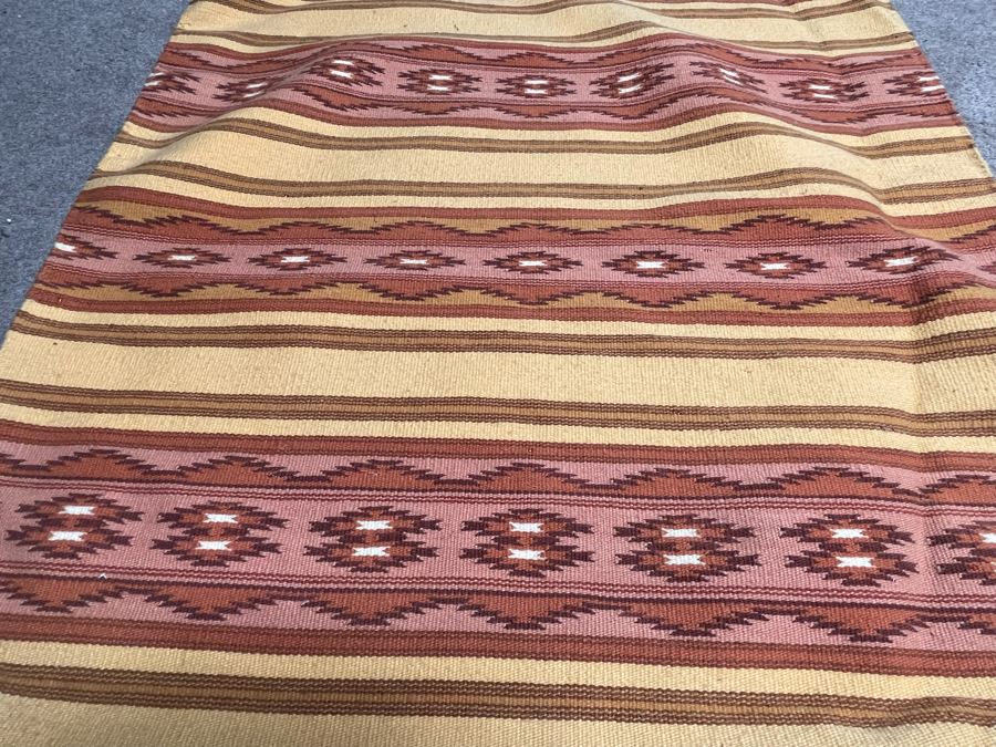 Vintage Native American Navajo Blanket Rug 34 X 53 [Photo 6]