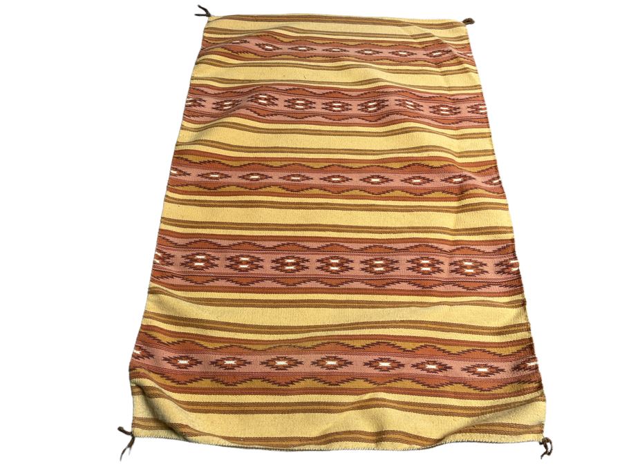 Vintage Native American Navajo Blanket Rug 34 X 53 [Photo 3]