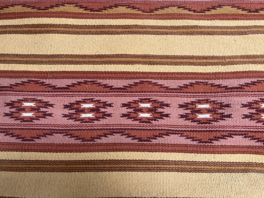 Vintage Native American Navajo Blanket Rug 34 X 53 [Photo 5]