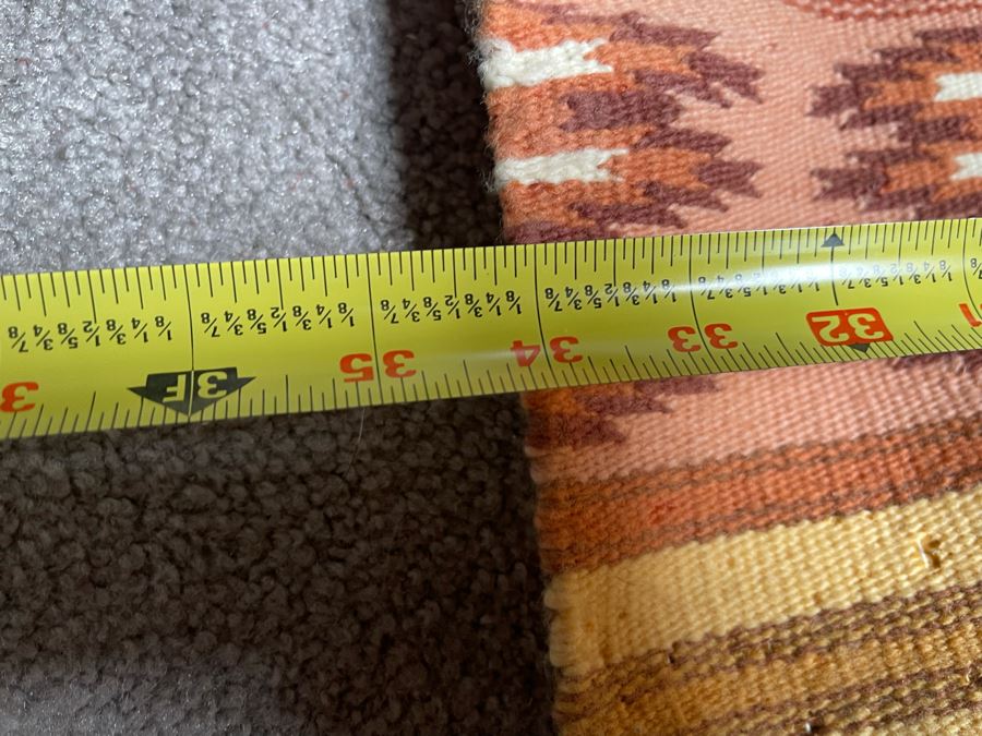 Vintage Native American Navajo Blanket Rug 34 X 53 [Photo 7]