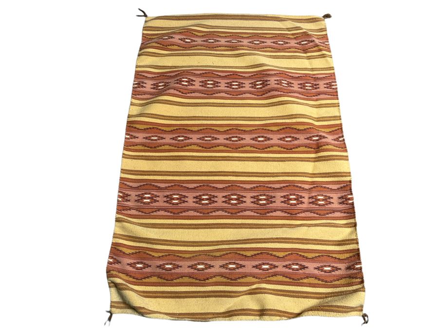 Vintage Native American Navajo Blanket Rug 34 X 53 [Photo 2]