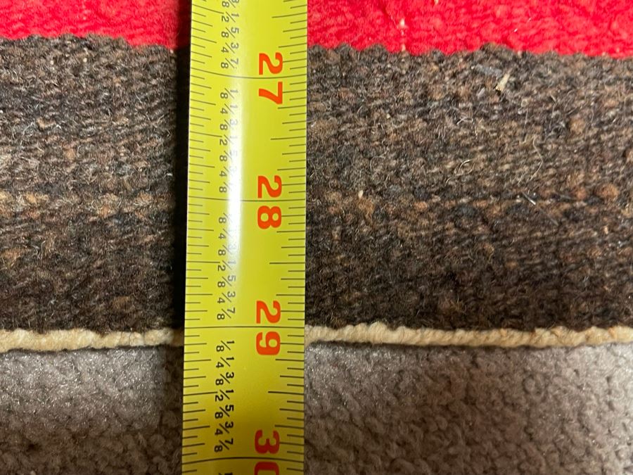 Small Vintage Native American Navajo Weaving Rug Textile 14 X 29 [Photo 8]
