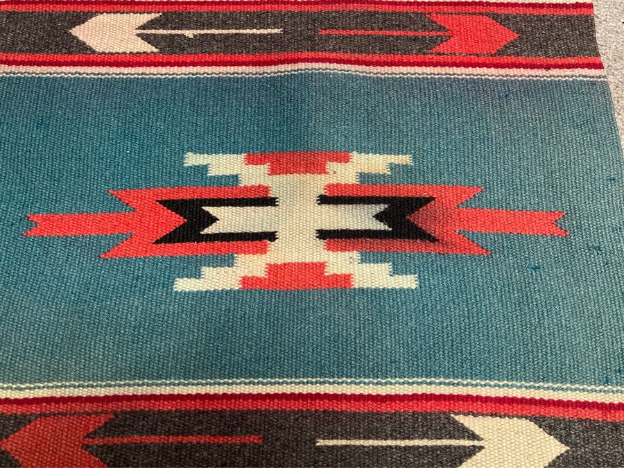 Small Southwest Handwoven Area Rug 18.5 X 38.5 [Photo 3]