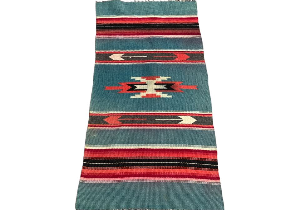 Small Southwest Handwoven Area Rug 18.5 X 38.5 [Photo 2]