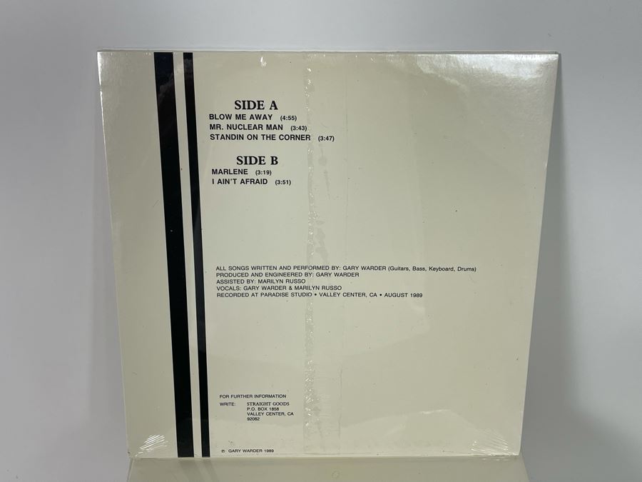 Collection Of 48 New Sealed Vinyl Records From Local 1989 Band Straight Goods - Gary Warder & Marilyn Russo [Photo 4]