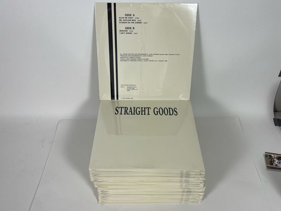 Collection Of 48 New Sealed Vinyl Records From Local 1989 Band Straight Goods - Gary Warder & Marilyn Russo [Photo 2]