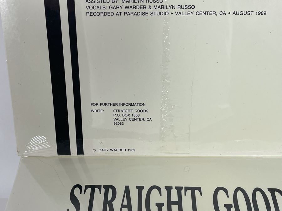 Collection Of 48 New Sealed Vinyl Records From Local 1989 Band Straight Goods - Gary Warder & Marilyn Russo [Photo 6]